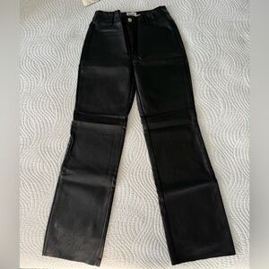 Princess Polly Black pleather pants
